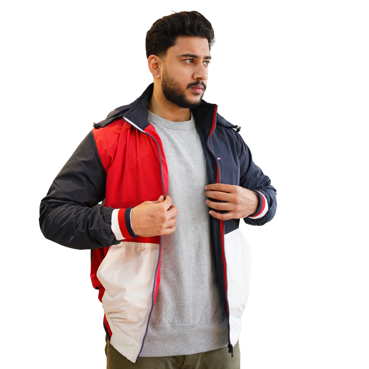 Hilfiger Icon Windbreaker Patriot Stripe Windbreaker