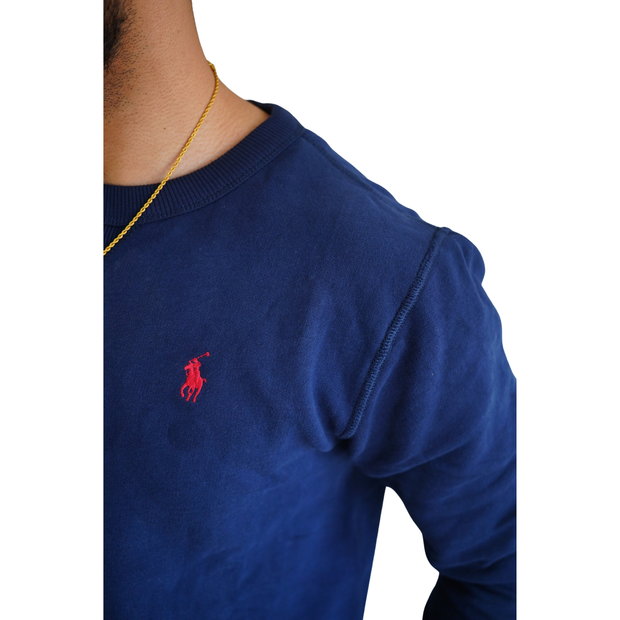 Classic Navy Crewneck Sweatshirt