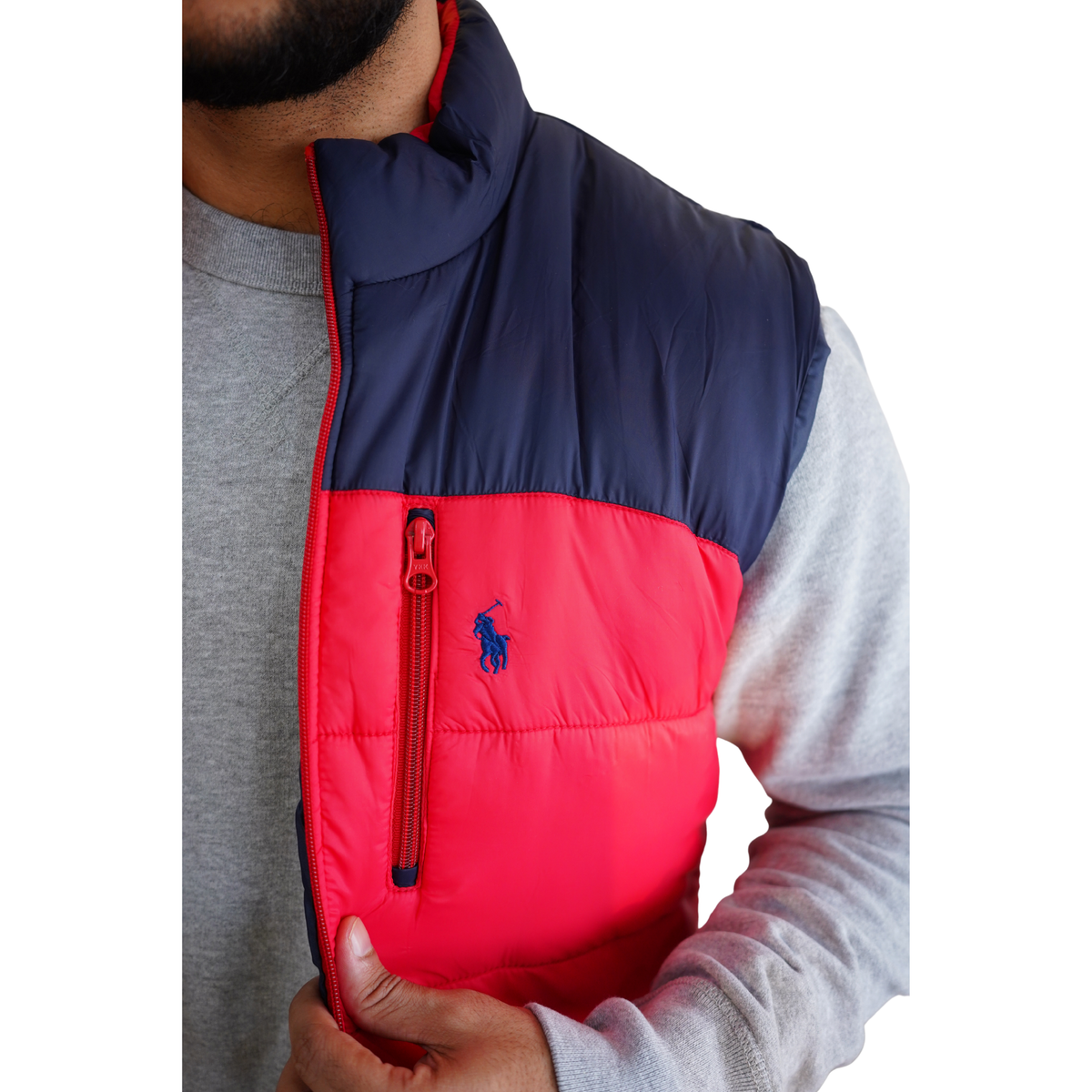sleeveless puffer jacket