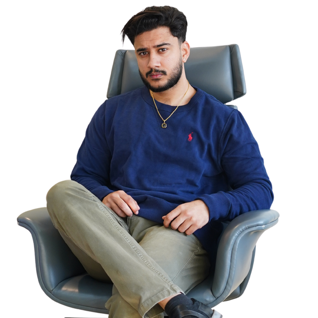 Classic Navy Crewneck Sweatshirt