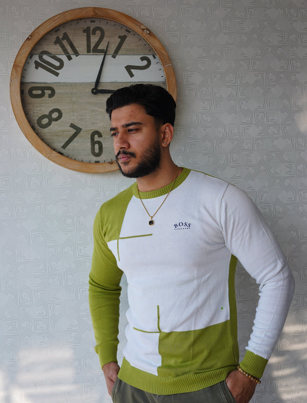 Lime Luxe Colorblock Sweatshirt