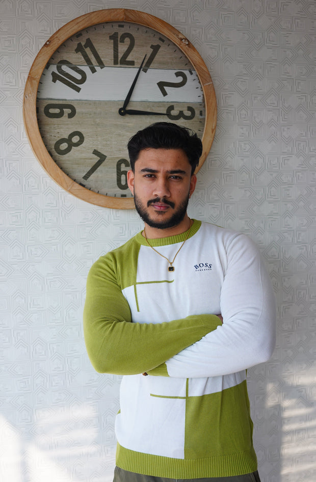 Lime Luxe Colorblock Sweatshirt