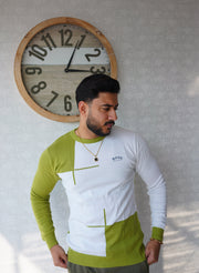 Lime Luxe Colorblock Sweatshirt