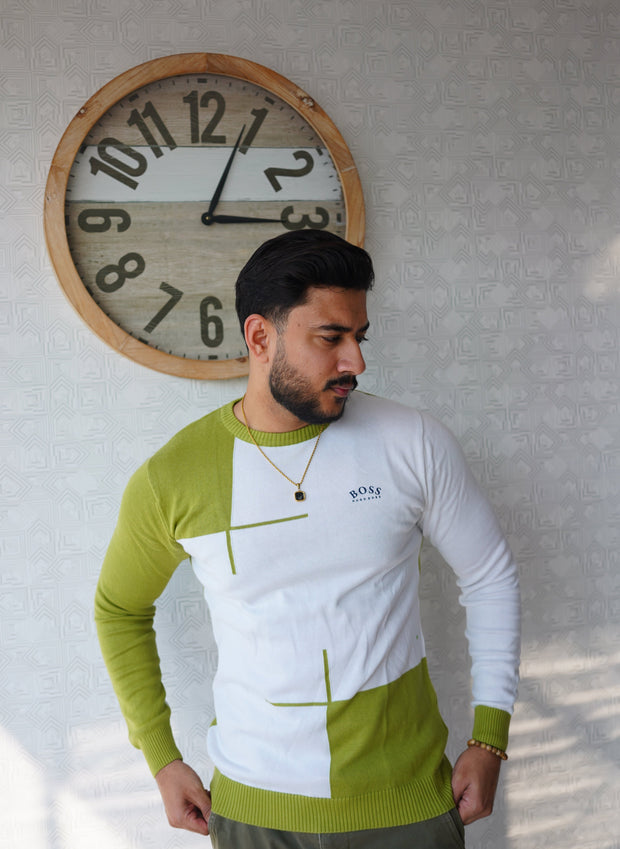 Lime Luxe Colorblock Sweatshirt