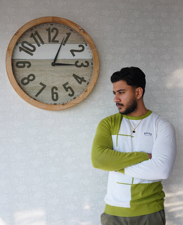 Lime Luxe Colorblock Sweatshirt