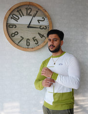 Lime Luxe Colorblock Sweatshirt