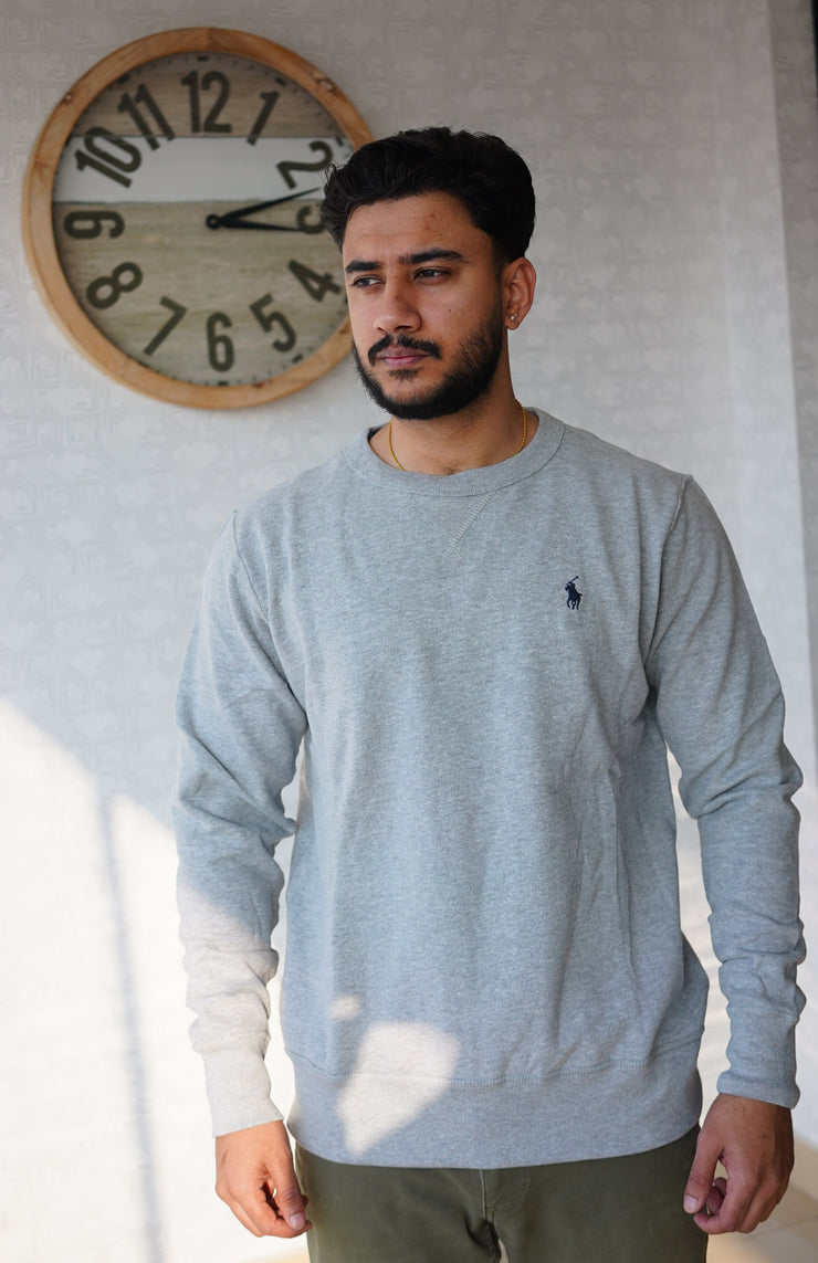 Essential Light Gray Crewneck Sweatshirt