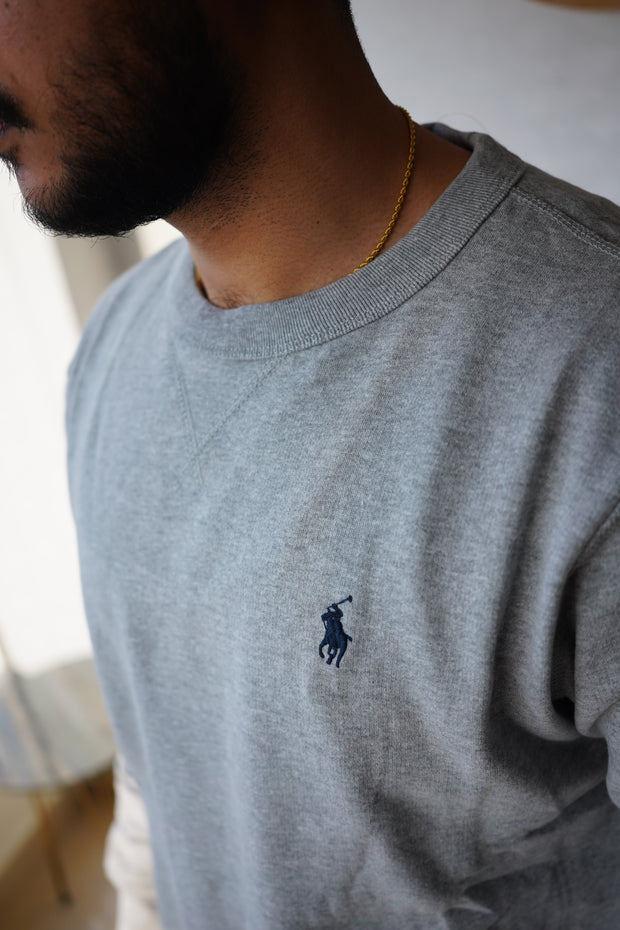 Essential Light Gray Crewneck Sweatshirt