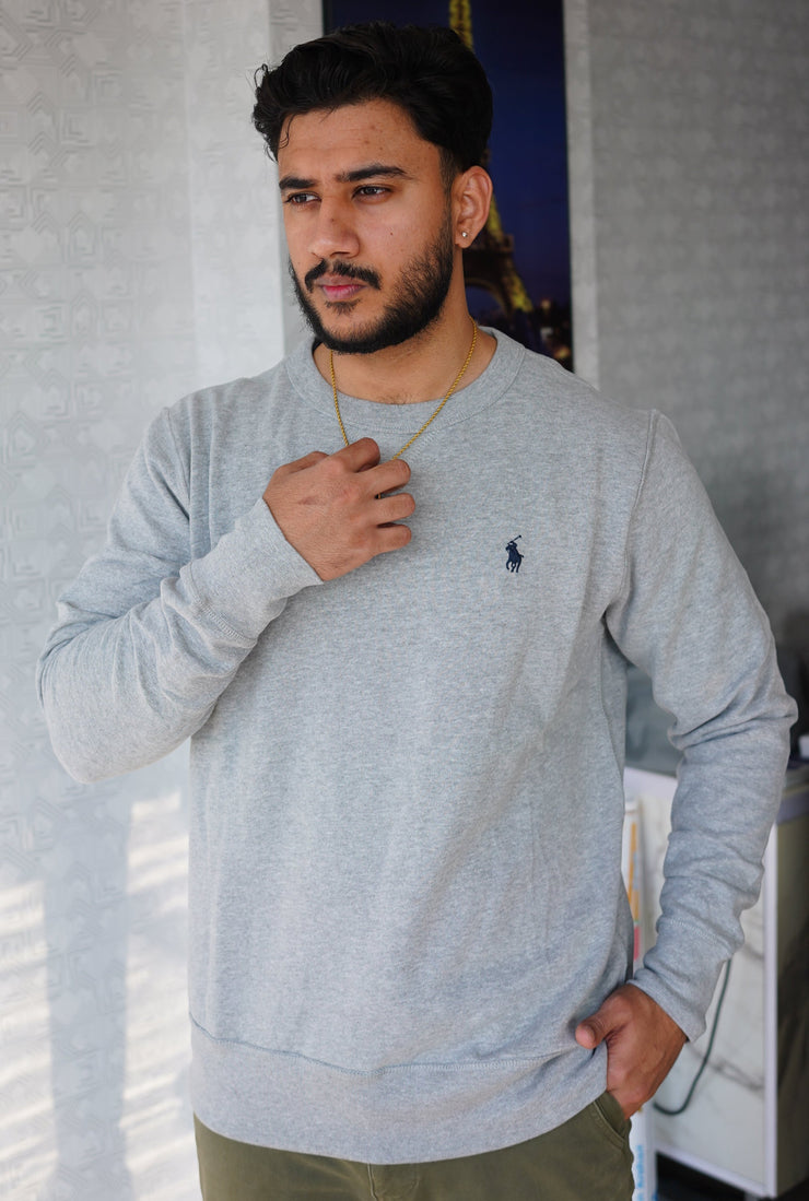 Essential Light Gray Crewneck Sweatshirt